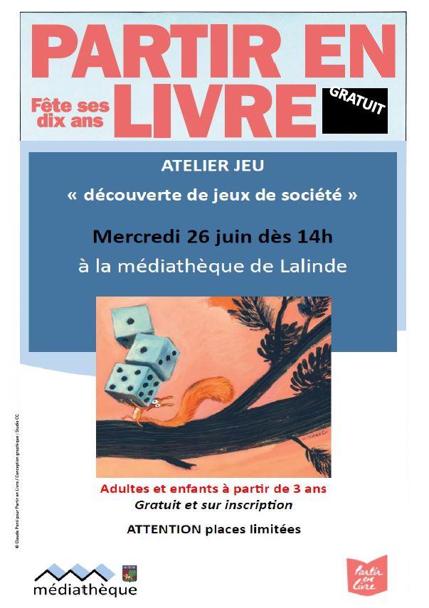 Affiche atelier jeux de societe 26 juin 2024