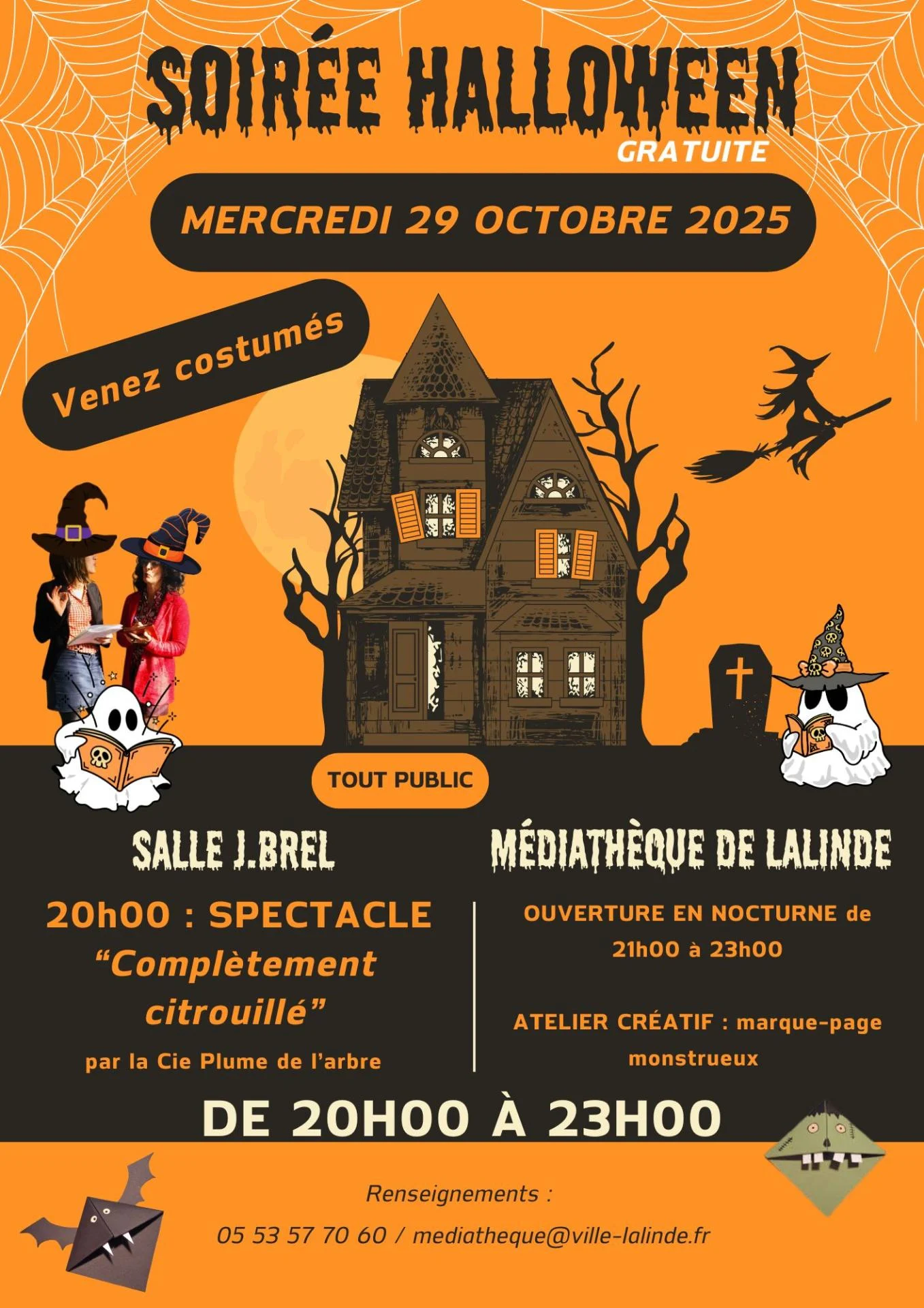 Affiche soiree halloween 29 7 x 42 cm
