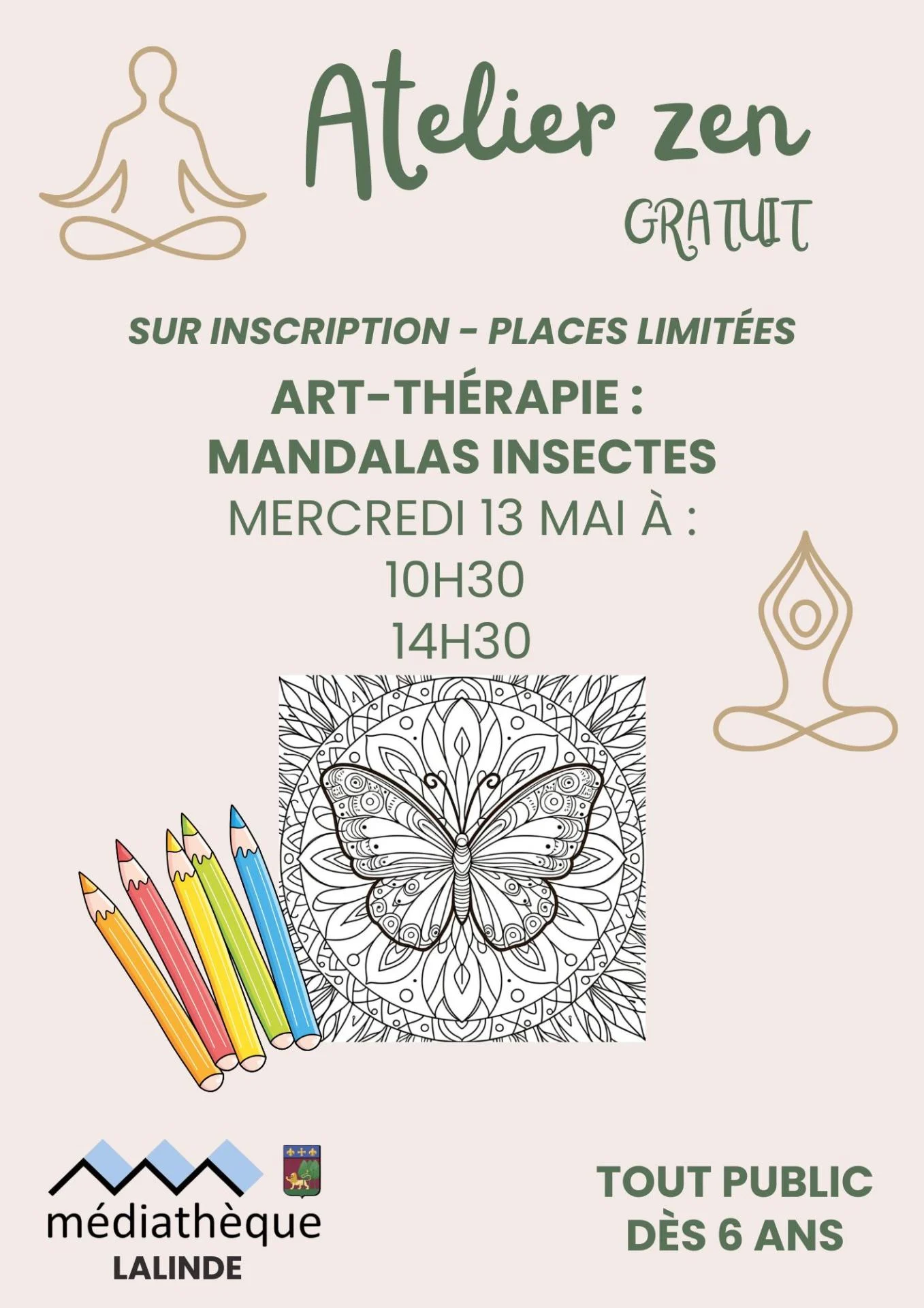 Atelier zen mandalas insectes 1