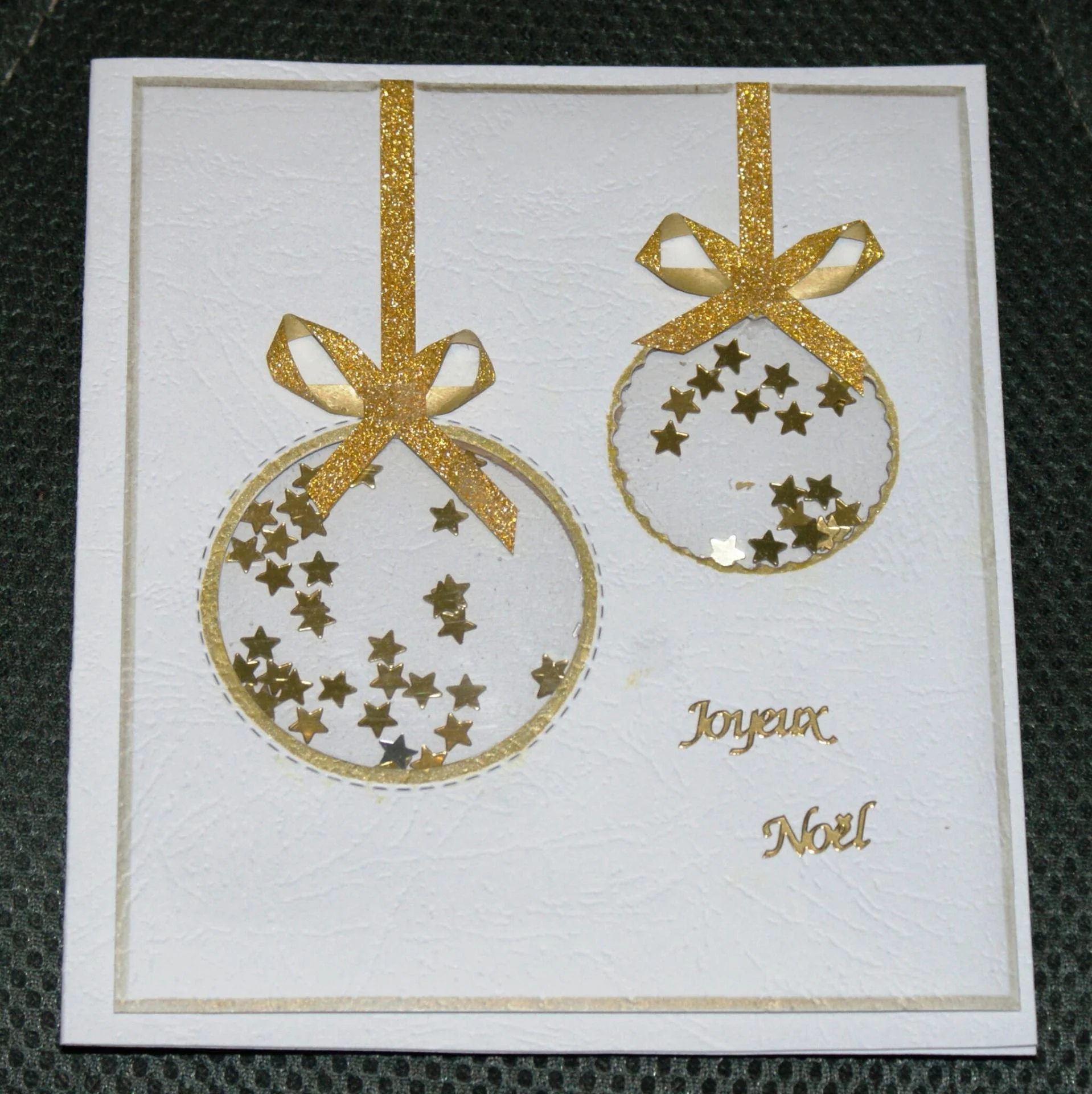 Carte de noel shaker