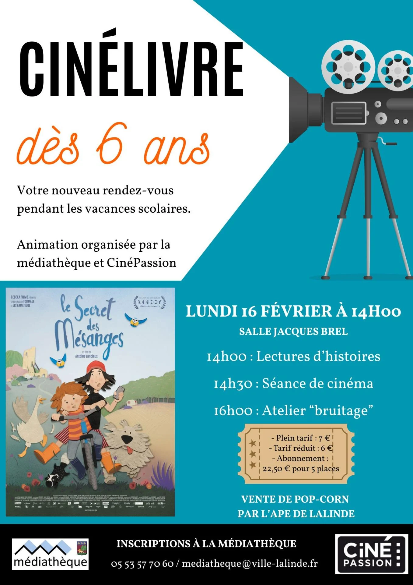 Cinelivre du 17 fevrier 2026