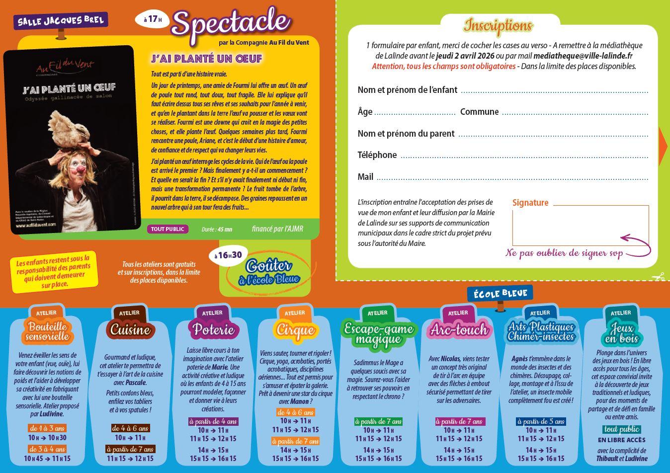 Flyer lalinde s amuse verso