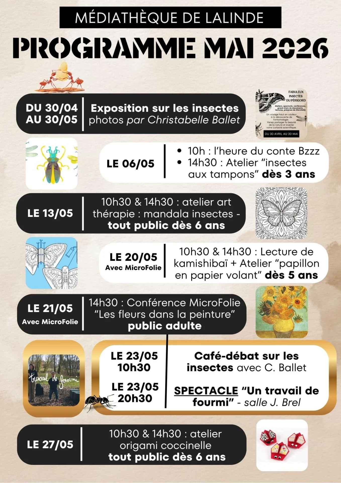 Programme mediatheque mai 2026